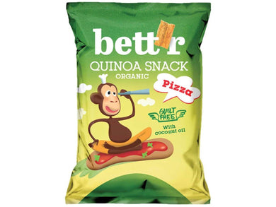 Bett'r Organic Pizza Flavour Quinoa Snack 50g Meats & Eats