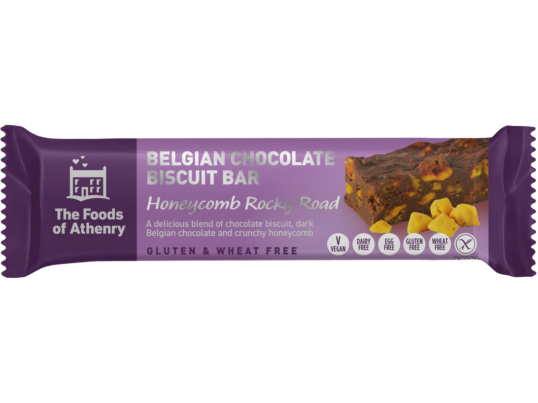 The Foods of Athenry Belgian Chocolate Biscuit Bar Honeycomb 55g