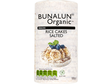 Bunalun Organic Salted Rice Cakes 100g Meats & Eats