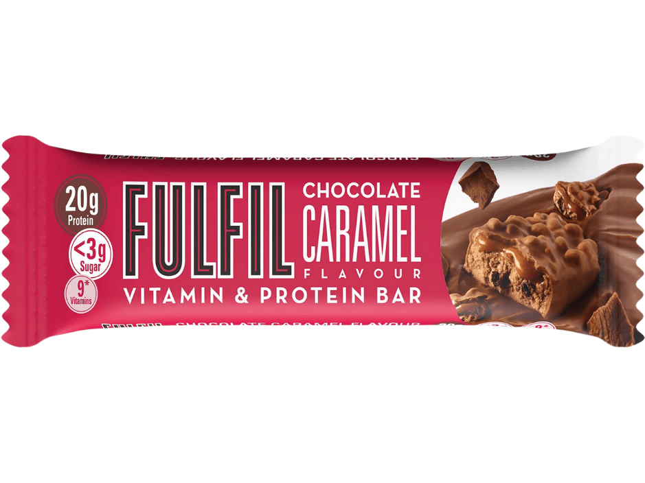 Fulfil Nutrition Vitamin & Protein Bar Chocolate Caramel 55g Meats & Eats