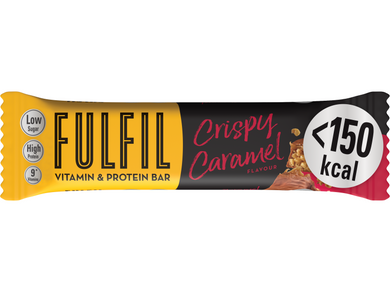Fulfil Nutrition Vitamin & Protein Bar Crispy Caramel 37g Meats & Eats