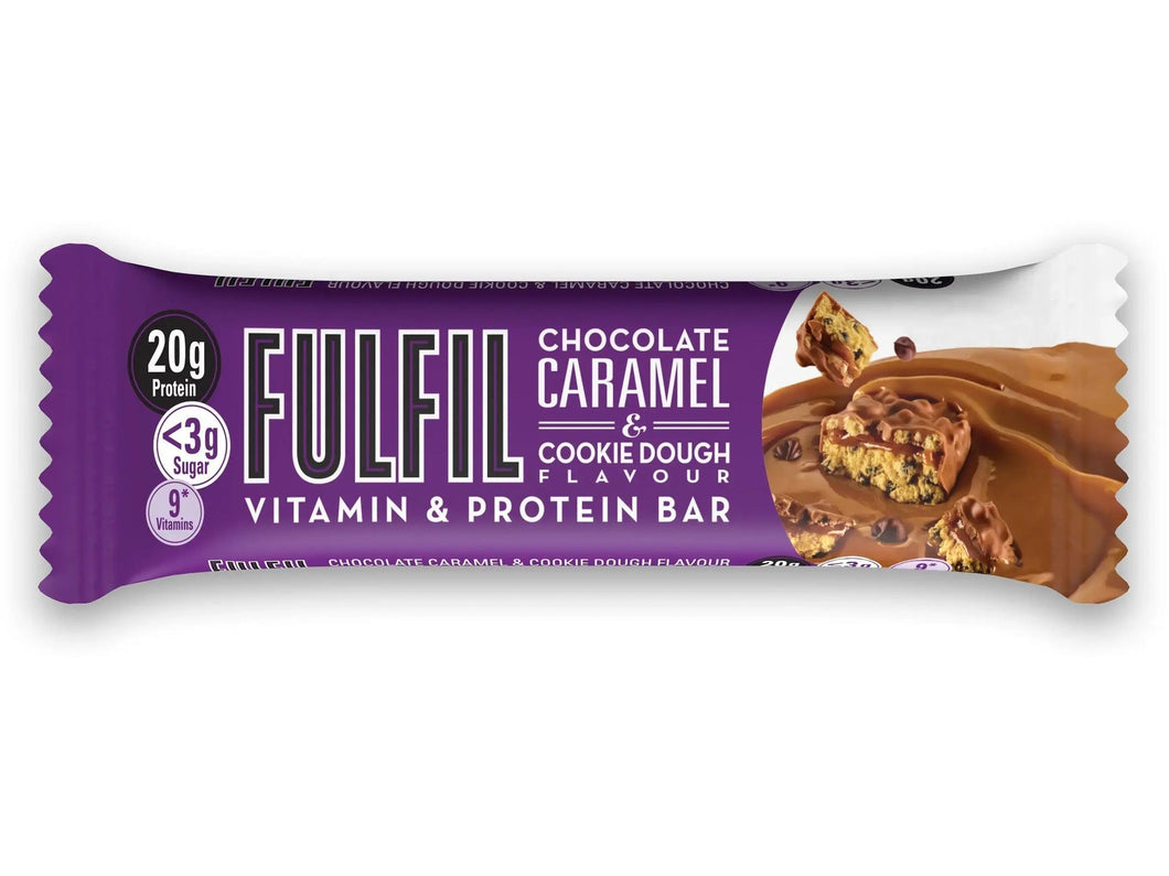 Fulfil Nutrition Vitamin & Protein Bar Chocolate Caramel & Cookie Dough 55g