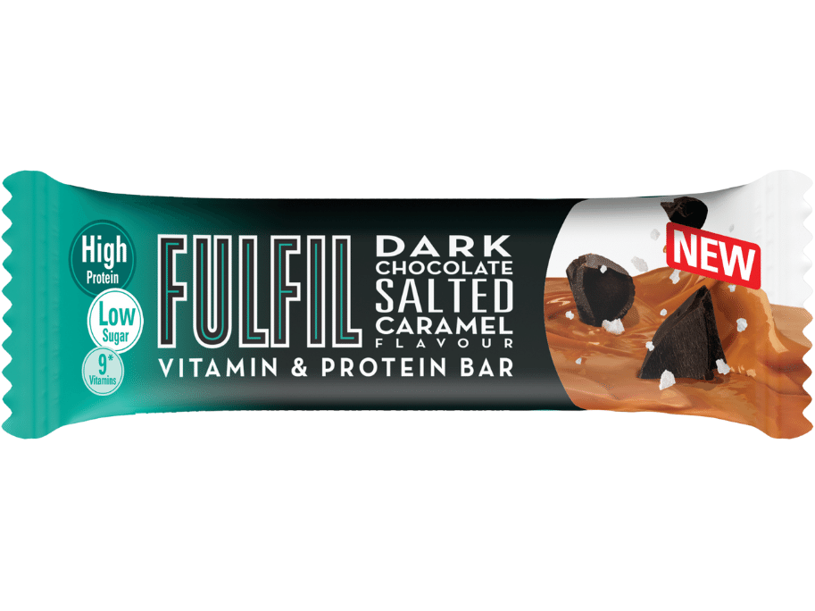 Fulfil Nutrition Vitamin & Protein Bar Dark Chocolate Salted Caramel 55g Meats & Eats