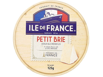 Ile de France Petit Brie Cheese 125g Meats & Eats