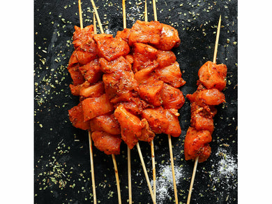 Pre-cooked Chicken Kebabs in BBQ & Sweet Paprika Marinade, 500g Meats & Eats