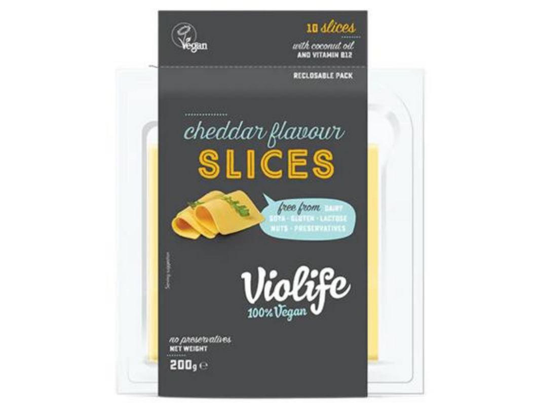 Violife 100% Vegan Cheddar Slices 200g