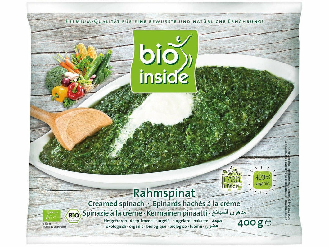 Bio Inside Organic Creamed Spinach 400g Meats & Eats