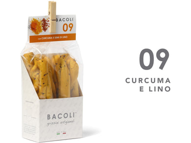 Bacoli Grissini with Curcuma & Lino Seeds Marta Maistrello 150g Meats & Eats