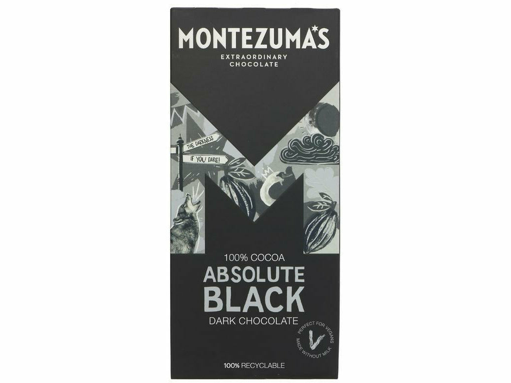 Montezumas Absolute Black 100% Cocoa Bar