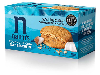Nairn's Coconut & Chia Oat Biscuits 200g Meats & Eats