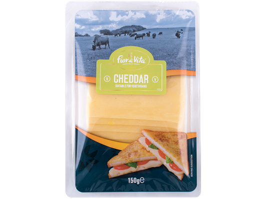 Fior di Vita Vegetarian Cheddar Cheese Slices 150g Meats & Eats