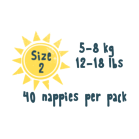 Load image into Gallery viewer, Kit &amp; Kin eco nappies Size 2 Bundle OFFER, 4-8kg (40 x 4 packs, 160 nappies)
