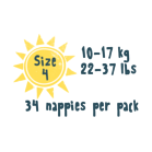 Load image into Gallery viewer, Kit &amp; Kin eco nappies Size 4 Bundle OFFER, 9-14kg (34 x 4 packs, 136 nappies)
