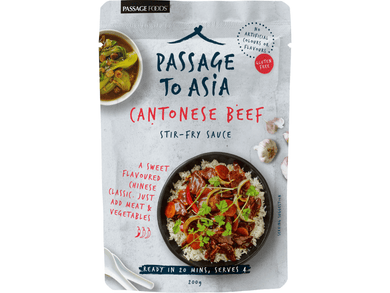 Passage to Asia Cantonese Beef Stir Fry Sauce 200g Meats & Eats