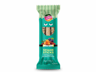 Sesame Sticks with Hippophae, Goji Berry & Aronia 48g - Meats And Eats