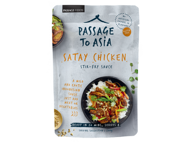 Passage to Asia Satay Chicken Stir Fry Sauce 200g Meats & Eats