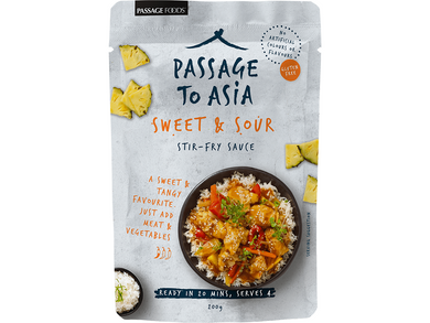 Passage to Asia Sweet and Sour Stir Fry Sauce 200g Meats & Eats