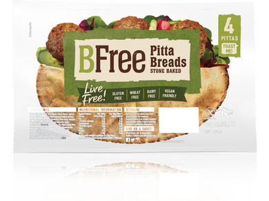 BFree Pitta Breads X4, 220g Meats & Eats