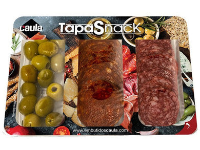 Caula Tapa Snack Salamino, Pepperoni & Olive 120g Meats & Eats