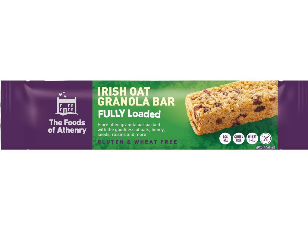 The Foods of Athenry Irish Oat Granola Bars Fully Loaded 55g