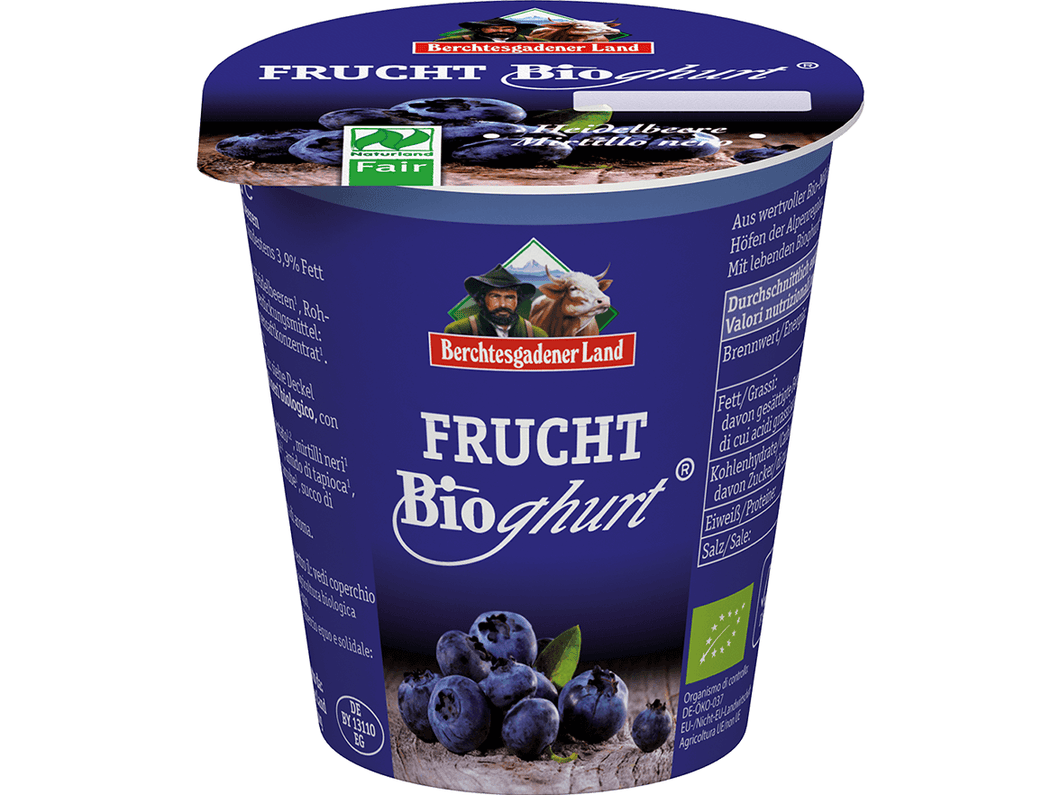 Organic Yogurt Blueberry, 3,9% fat, 150g Meats & Eats