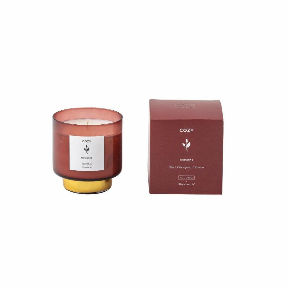 COZY - Nectarine Scented Candle, Natural wax 222g Meats & Eats