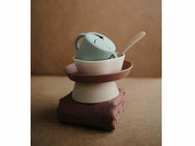 Load image into Gallery viewer, Mushie Silicone Bowl Cloudy Mauve - Meats And Eats
