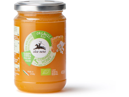Alce Nero Organic Italian Coriander Honey - MI407 400g Meats & Eats