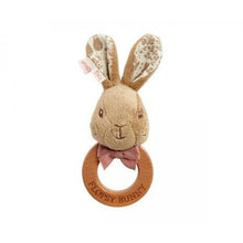 Load image into Gallery viewer, Flopsy Wooden Ring Rattle
