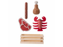 Load image into Gallery viewer, Dix Toy Food, Red, MDF Meats &amp; Eats
