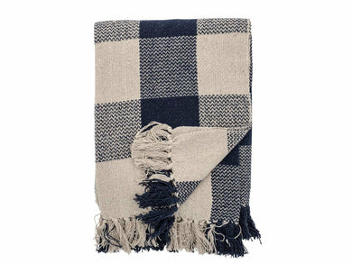 Faya Throw, Blue, Recycled Cotton Meats & Eats