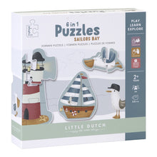 Load image into Gallery viewer, 6 in 1 Puzzles Sailors Bay - Little Dutch Meats &amp; Eats
