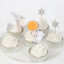 Load image into Gallery viewer, Meri Meri Space Cupcake Kit Toppers, X 24
