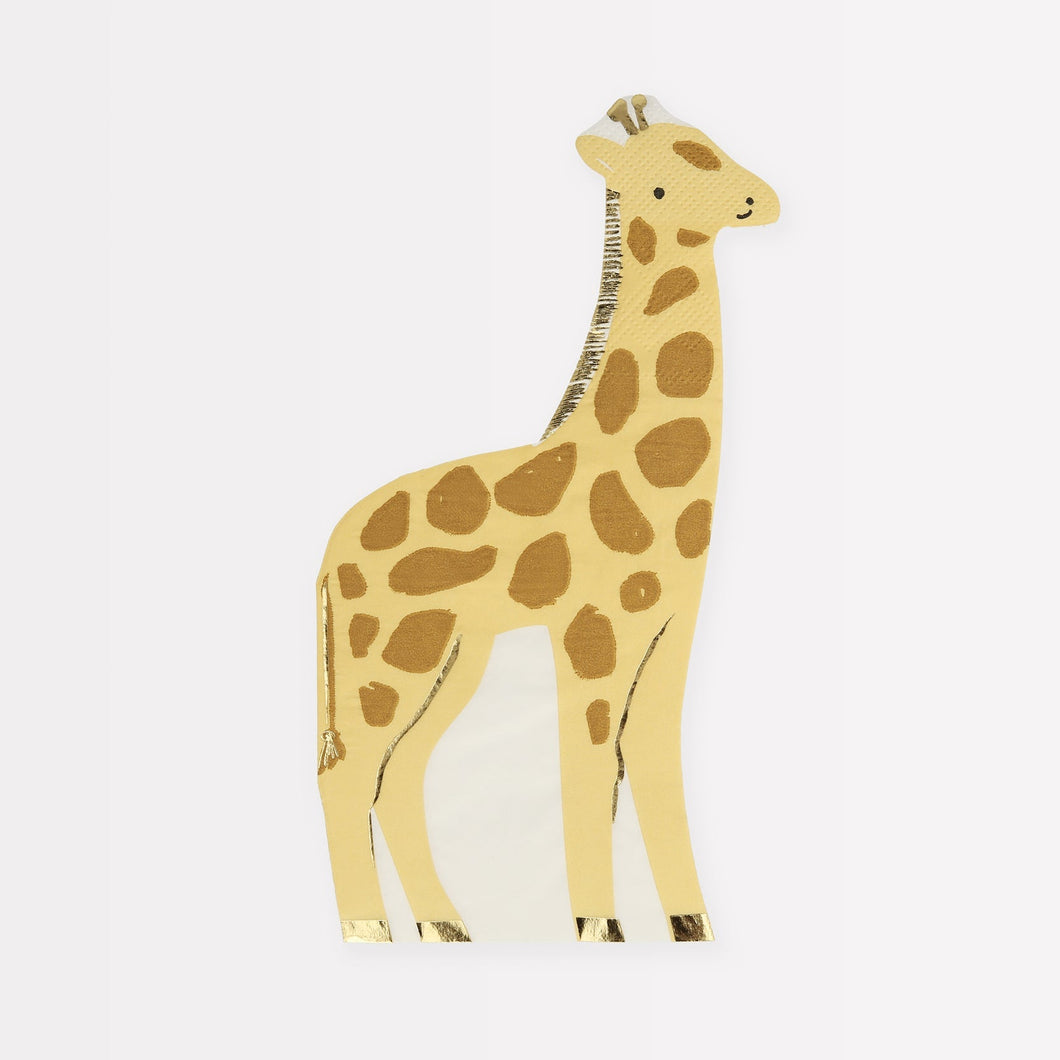 Meri Meri Giraffe Napkins, x16