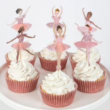 Load image into Gallery viewer, Meri Meri Ballerina Cupcake Kit, x24 toppers
