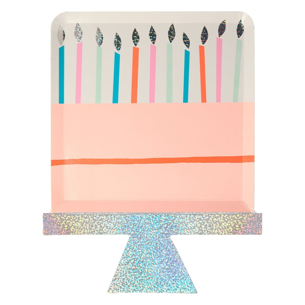 Meri Meri Birthday Cake Plates, x8