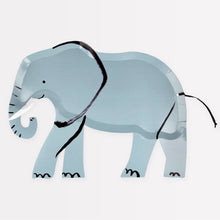Load image into Gallery viewer, Meri Meri Elephant Plates, x8

