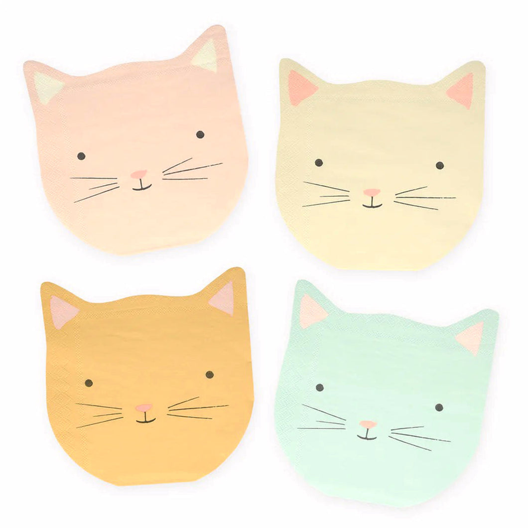 Meri Meri Cute Kitten Napkins x16 Meats & Eats