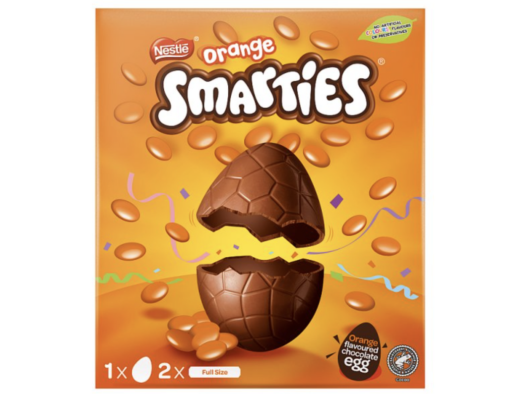 Smarties Milk Chocolate Orange Large Egg 226g
