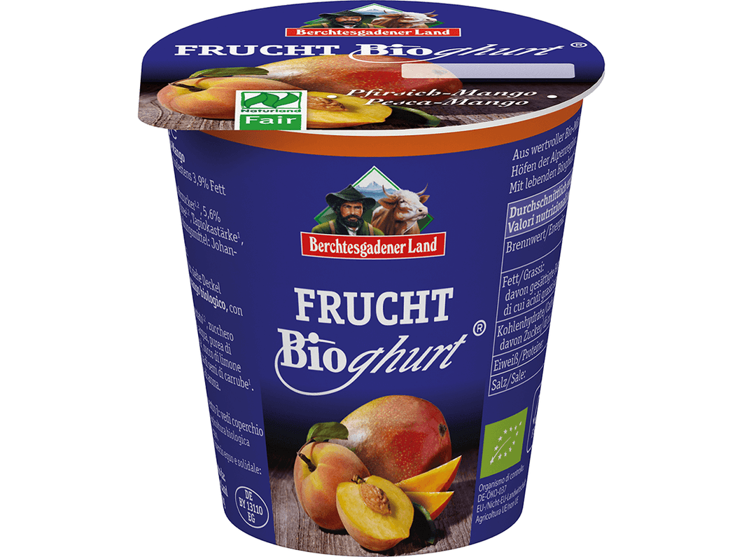 Organic Yogurt Peach & Mango 3,9% fat, 150g Meats & Eats