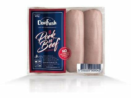 Pork & Beef 8 Sausages Dew Fresh Meats & Eats