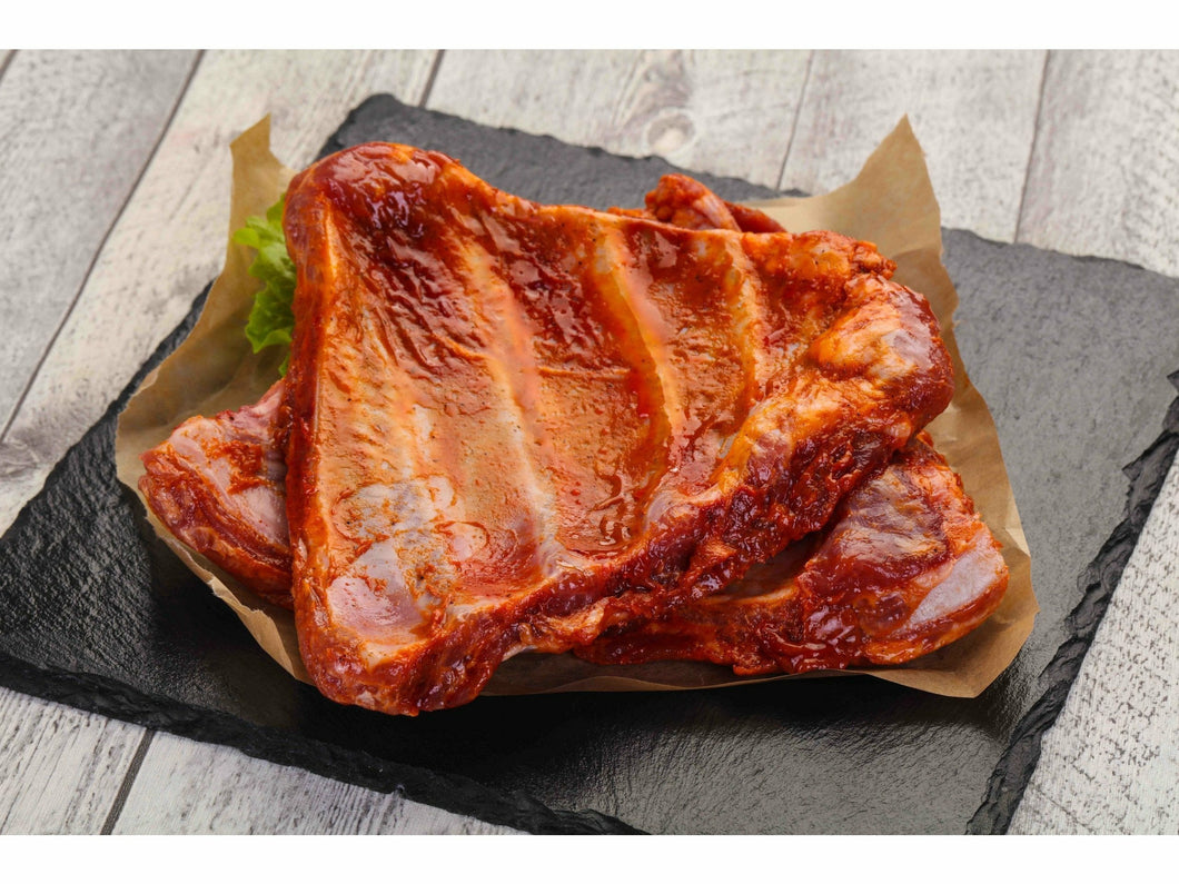 Fresh sticky maple marinated pork ribs - Meats And Eats