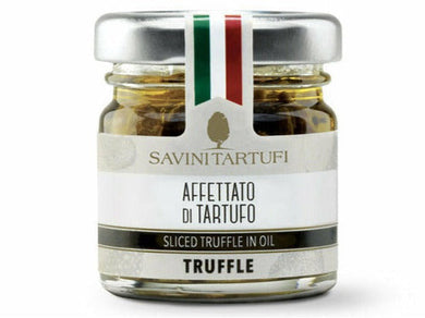 Savini Tartufi Sliced Summer Truffle in oil 90g Meats & Eats