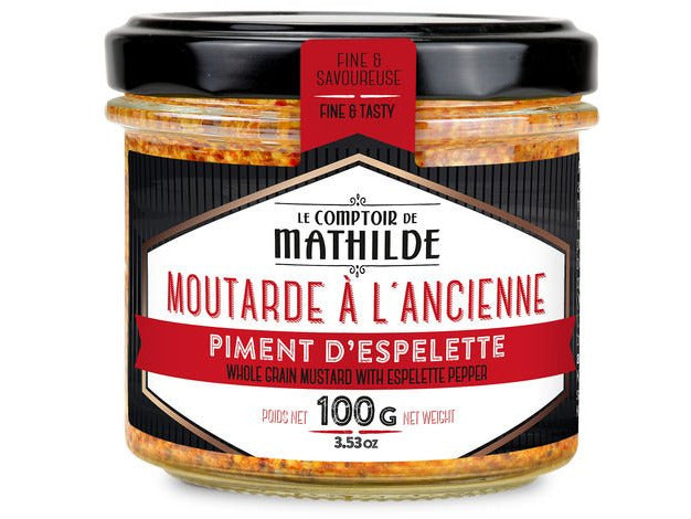 Le Comptoir de Mathilde Wholegrain Mustard w/ Espelette Pepper 250g