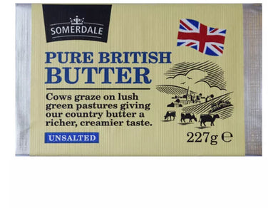 Somerdale Pure British Butter Unsalted 200g Meats & Eats